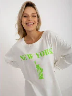 Mikina VI BL 3212.15X bielo-zelená