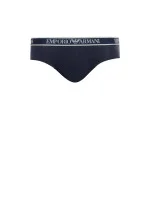 Pánske nohavičky 3Pack 112132 4R717 tm. modrá so zelenou - Emporio Armani