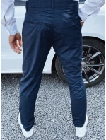 Pánske tmavomodré nohavice FashionStreet chinos UX4393