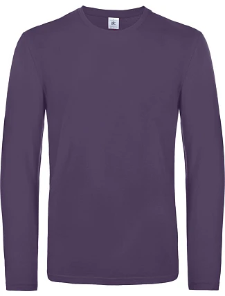 B&C #E190 LSL Tričko s dlhým rukávom z hrubej bavlny 01.007T urban purple B&C #E190 LSL Tričko s dlhým rukávom z hrubej bavlny 01.007T urban purple
