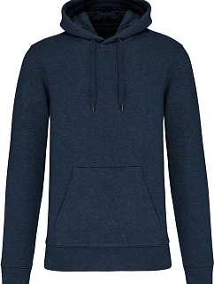 Kariban K 4027 Pánska ekologická mikina s kapucňou 20.4027 french navy heather