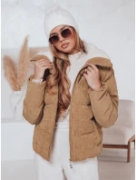 Dámska zimná manšestrová bunda TRENDYGLAM tmavo béžová FashionStreet TY4359 Dámska zimná manšestrová bunda TRENDYGLAM tmavo béžová FashionStreet TY4359