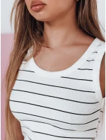 Dámske pruhované mini šaty PREFAB white FashionStreet EY2579 Dámske pruhované mini šaty PREFAB white FashionStreet EY2579