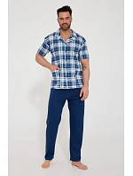 Cornette 318/60 cr/r M-2XL pánske pyžamo na zips
