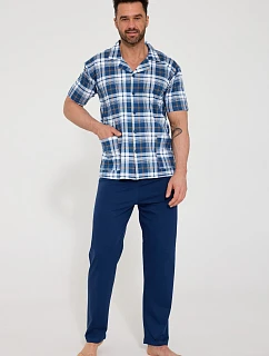 Cornette 318/60 cr/r M-2XL pánske pyžamo na zips