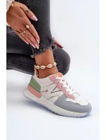 Sneakersy Damskie Z Eko Skóry Multikolor Kaimans