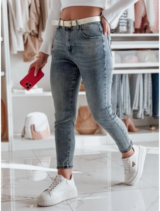 Dámske džínsové nohavice regular fit LOVANCIO blue FashionStreet UY2456 Dámske džínsové nohavice regular fit LOVANCIO blue FashionStreet UY2456