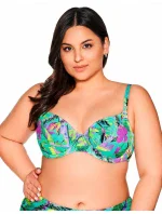 Mäkká plavková podprsenka Ava SK 211 Vibrant Green