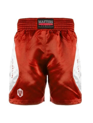 MASTERS SBOX-MFE boxerské šortky červené XS