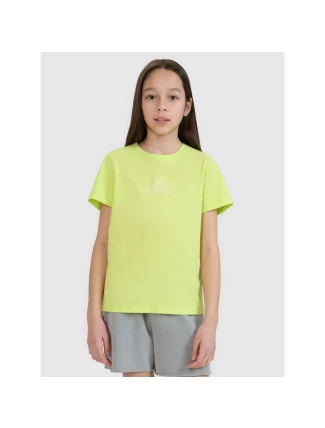 Dievčenské tričko s potlačou 4F 4FJWSS25TTSHF1871-45S