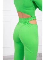 Sada s blúzkou top zelená neónová