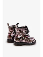 Detské zateplené členkové topánky so zipsom Unicorns Black Tiptop Detské zateplené členkové topánky so zipsom Unicorns Black Tiptop