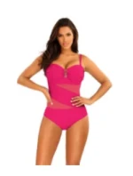 Dámske jednodielne plavky Gold6 S8030CH2-2d tm. ružové - Self