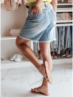 Dámske džínsové šortky TAVELLIA blue FashionStreet SY0466 Dámske džínsové šortky TAVELLIA blue FashionStreet SY0466