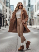 Dámsky zimný kabát z plyšovej ťavej kožušiny FashionStreet NY0758z