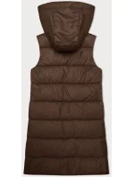 Hnedá dámska prešívaná vesta S'West (B8223-14)