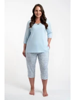 Talianska móda Salli r.3/4 sp.3/4 farba:modrá/print