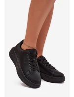 Sneakersy Damskie Na Platformie Big Star SS274244 Czarne