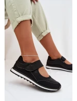 Sportovní dámské polobotky na suchý zip Černé Aveliette