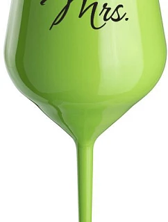 MRS. - zelený nerozbitný pohár na víno 470 ml