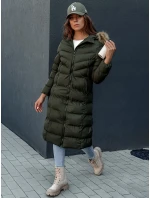 Dámsky zimný kabát LUXWARM zelený FashionStreet TY4377