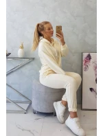 Tepláková súprava s kapucňou ecru Tepláková súprava s kapucňou ecru
