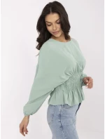 Blúzka D50021F11088A pistáciová