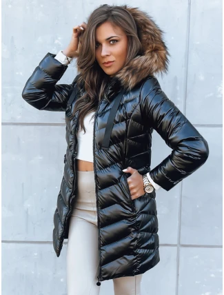 Dámska prešívaná bunda CRYSTAL black FashionStreet TY3821 Dámska prešívaná bunda CRYSTAL black FashionStreet TY3821