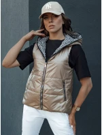 Dámska prešívaná vesta ICONVEST camel FashionStreet TY4433