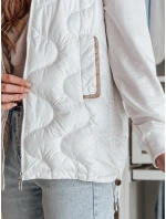 Dámska prechodná prešívaná vesta VESOLITA biela FashionStreet TY4880