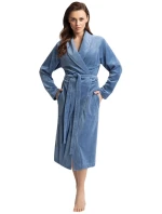 Dámsky velúrový župan Luna 371 M-2XL