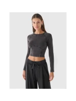 Dámske hladké tričko s dlhým rukávom 4F 4FRAW24TLONF503-20S Dámske hladké tričko s dlhým rukávom 4F 4FRAW24TLONF503-20S