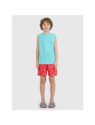 Chlapčenské plážové šortky boardshorts 4F 4FJWSS25UBDSM121-63A