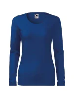 Dámska slim košeľa v kráľovskej modrej farbe