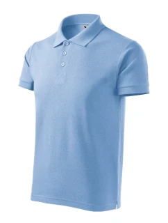 Bavlna Heavy pánske polo tričko sky blue