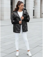 Dámska prechodná prešívaná bunda oversize PUFFILOF black FashionStreet TY4855