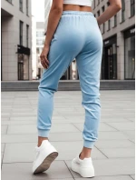 Dámske velúrové modré tepláky FashionStreet UY2835 Dámske velúrové modré tepláky FashionStreet UY2835