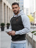 Pánska mikina s kapucňou čierna FashionStreet BX5935