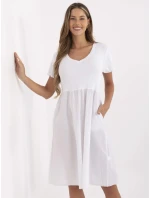 Šaty DHJ SK 25370.85 biele