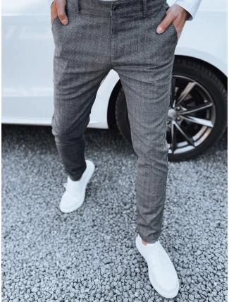 Pánske tmavosivé nohavice FashionStreet UX4390