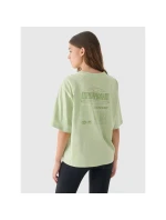Dámske tričko oversize s potlačou 4F 4FRAW24TTSHF2583-43S