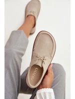 Dámske prírodné semišové barefoot topánky Zazoo 327 light beige Dámske prírodné semišové barefoot topánky Zazoo 327 light beige