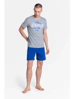 Pyžamo Lars 38869-90X Šedomodrá - Henderson Pyžamo Lars 38869-90X Šedomodrá - Henderson