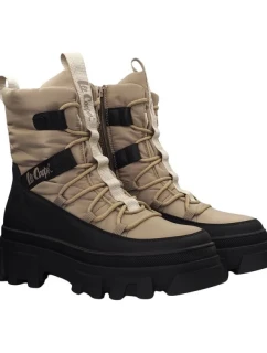 Dámske snehové topánky W LCJ-24-47-3143LA Beige with Black - Lee Cooper