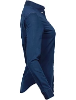 Tee Jays TJ 4003 Džínsová blúzka s keprovým vzorom a dlhými rukávmi 18.4003 indigo blue Tee Jays TJ 4003 Džínsová blúzka s keprovým vzorom a dlhými rukávmi 18.4003 indigo blue