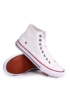 Męskie Klasyczne Wysokie Trampki BIG STAR DD174251 Białe