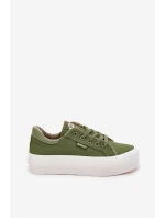 Lee Cooper Dámske tenisky na platforme LCW-25-31-3449L Green Lee Cooper Dámske tenisky na platforme LCW-25-31-3449L Green