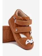 Kožené Dětské Boty Pro Chlapce S Motivem Lišky Bartek 8632063 Světle Hnědé