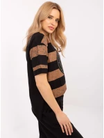 Blúzka CLM BZ 0004.50 čierna a béžová