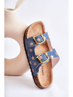 Pohodlné detské papuče modré Ander